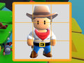 Laro Tumakas na Lalaki Sliding Puzzle online