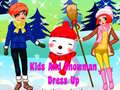 Laro Mga Bata at Pagsusuot ng Snowman online