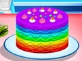 Laro Pagluluto ng Rainbow Cake online