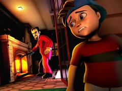Laro Nakakatakot na kapitbahay 3D online