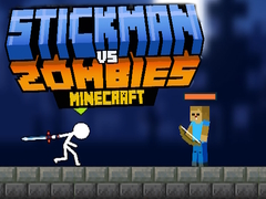 Laro Stickman laban sa Zombies Minecraft online