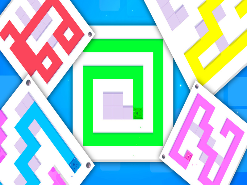 Laro PAINT sponges puzzle online