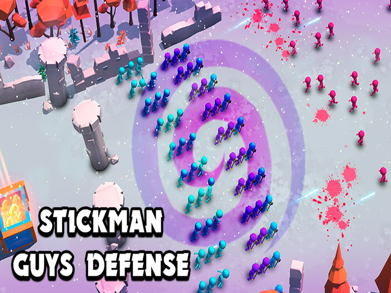 Laro Defense ng Stickman Guys online
