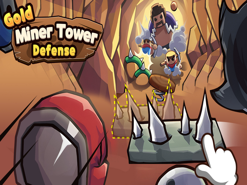 Laro Depensa ng Gold Miner Tower online