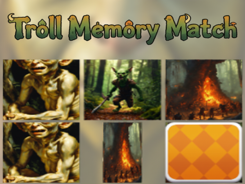 Laro Tugma ng memorya ng troll online