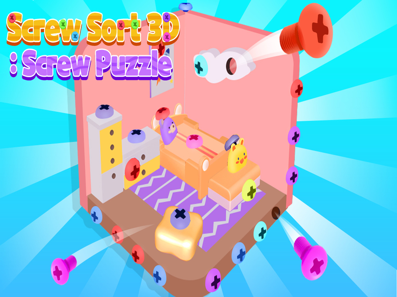 Laro SURT SORT 3D: Screw puzzle online