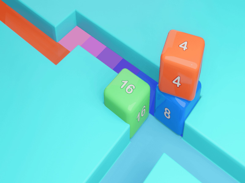 Laro Maze Cube 2048 online