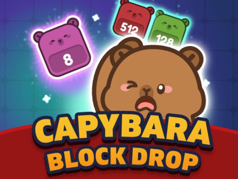 Laro Capybara block drop online