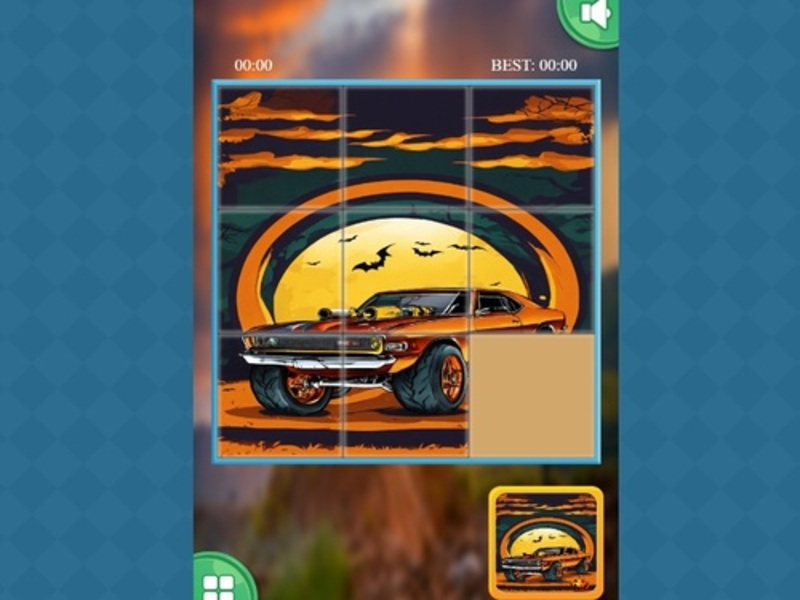 Laro Monster truck sliding puzzle online